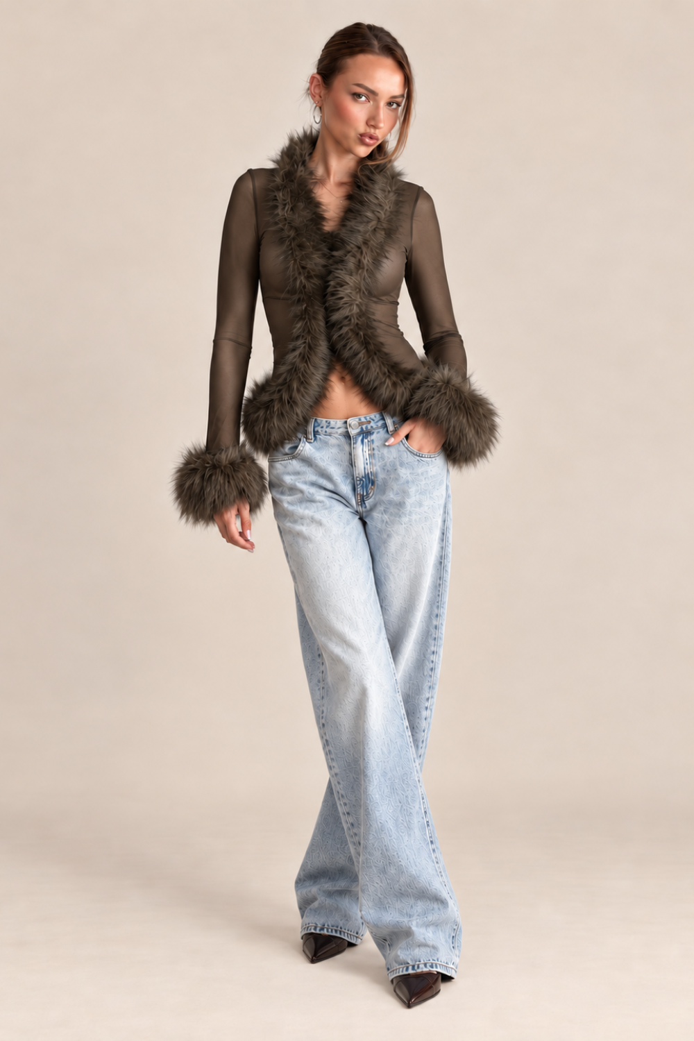TRANSPARENTES TOP FERRYHILL FUR – Ansicht 1