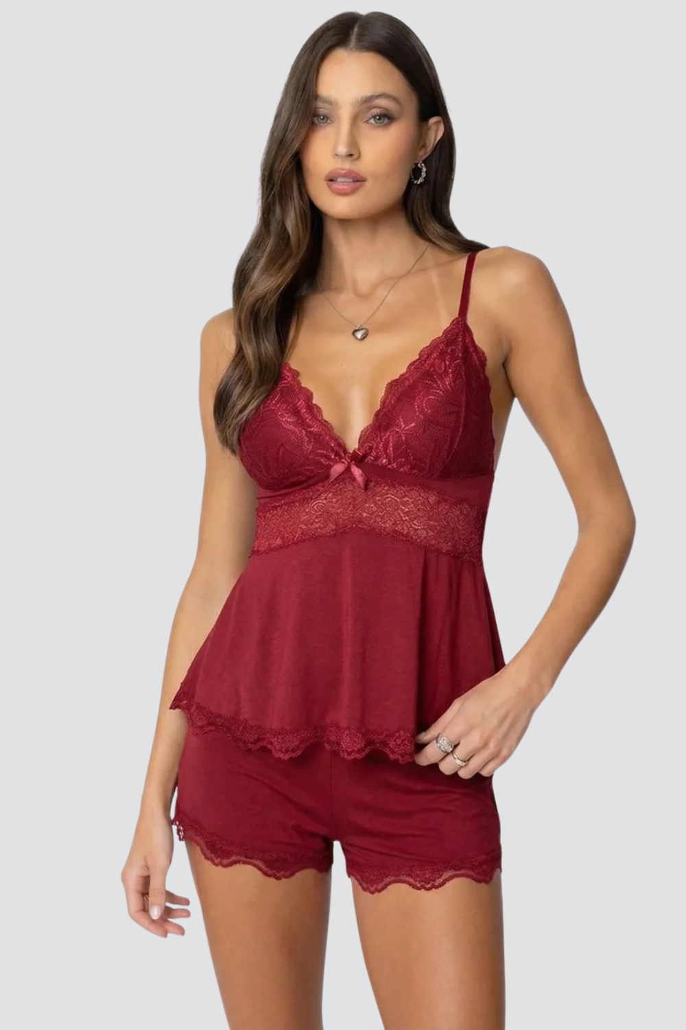 ANIA SPITZEN-PYJAMA-SET – Ansicht 3