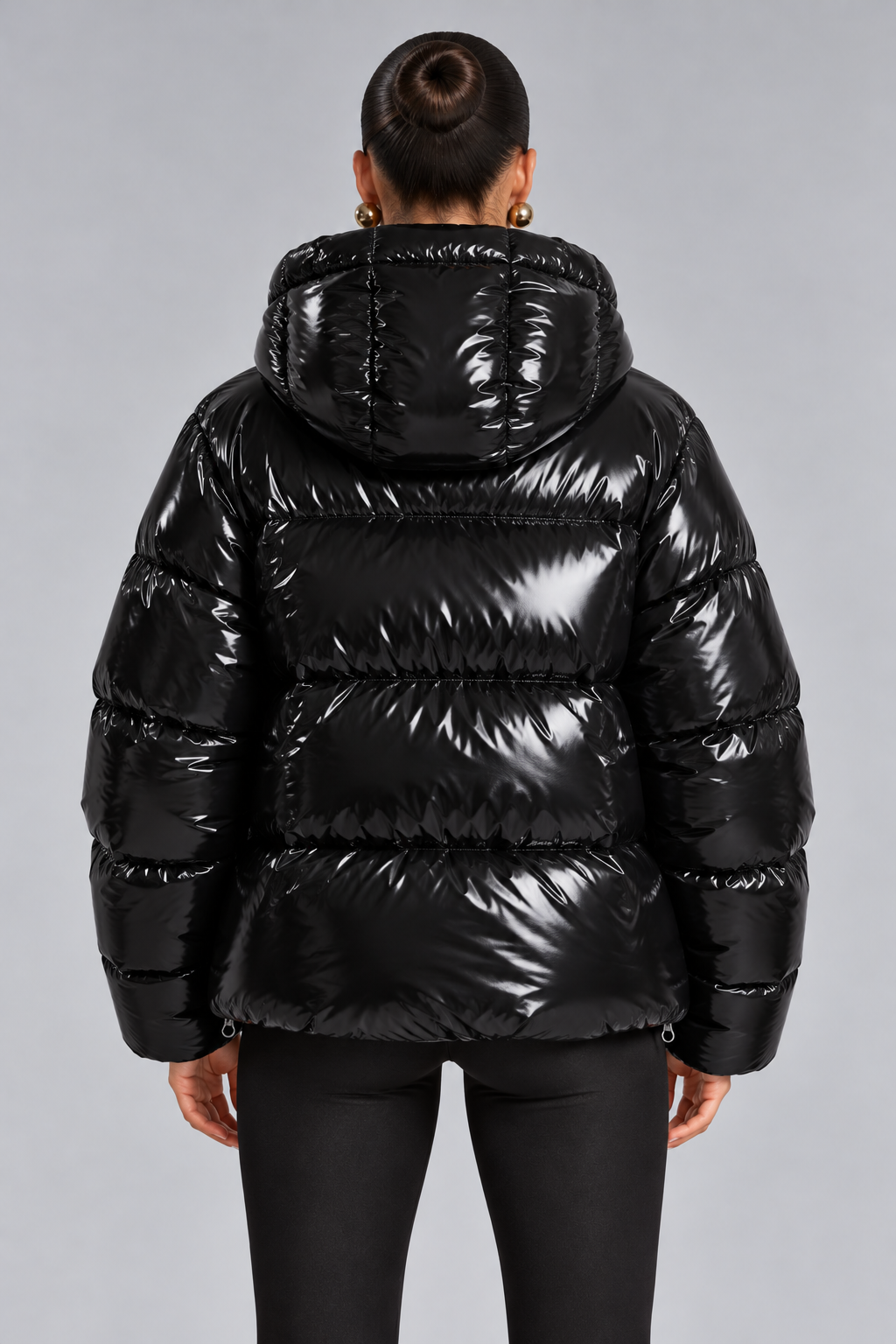KURZE GLÄNZENDE DAUNENJACKE – Ansicht 6