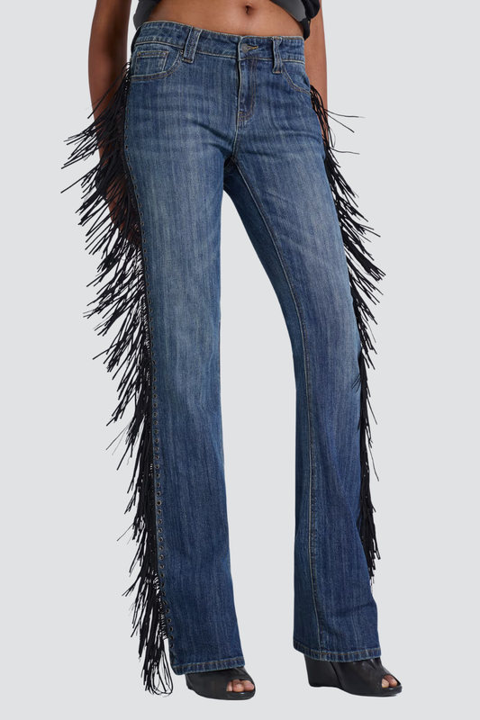 JEANS MIT FRANSEN – Ansicht 1