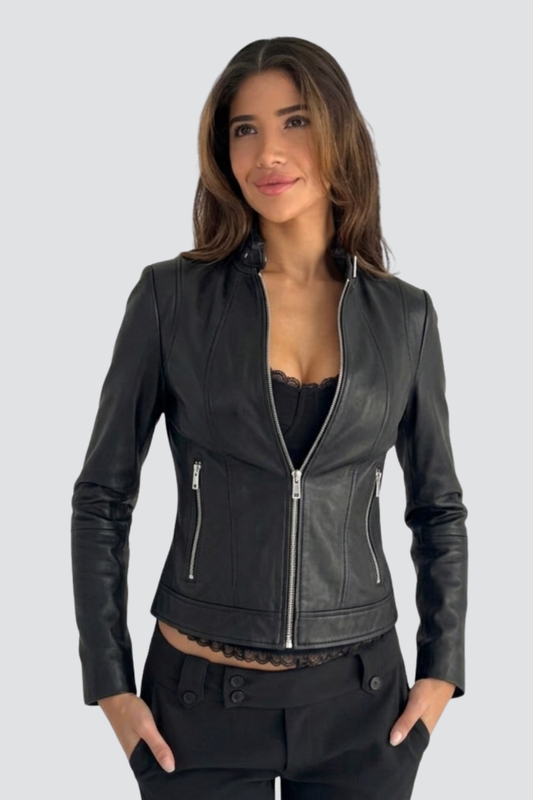 TAILLIERTE LEDERJACKE – Ansicht 1
