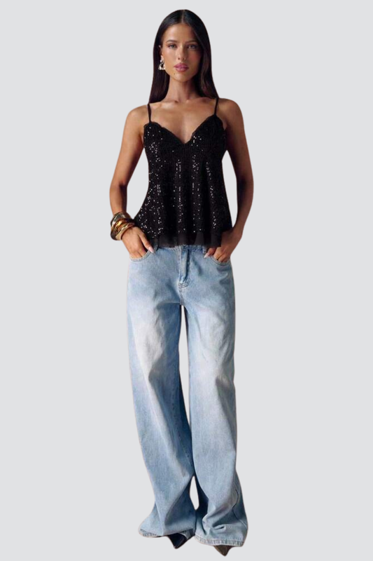 PAILLETTEN-TANKTOP – Ansicht 1