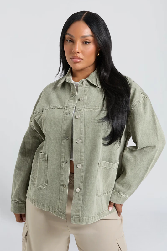JEANSJACKE IN WASHED-OPTIK – Ansicht 1