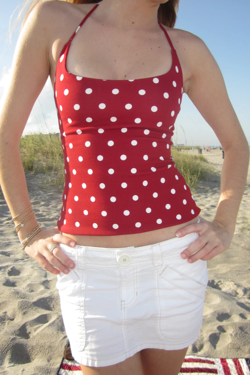 GEPUNKTETES TANKTOP – Ansicht 1