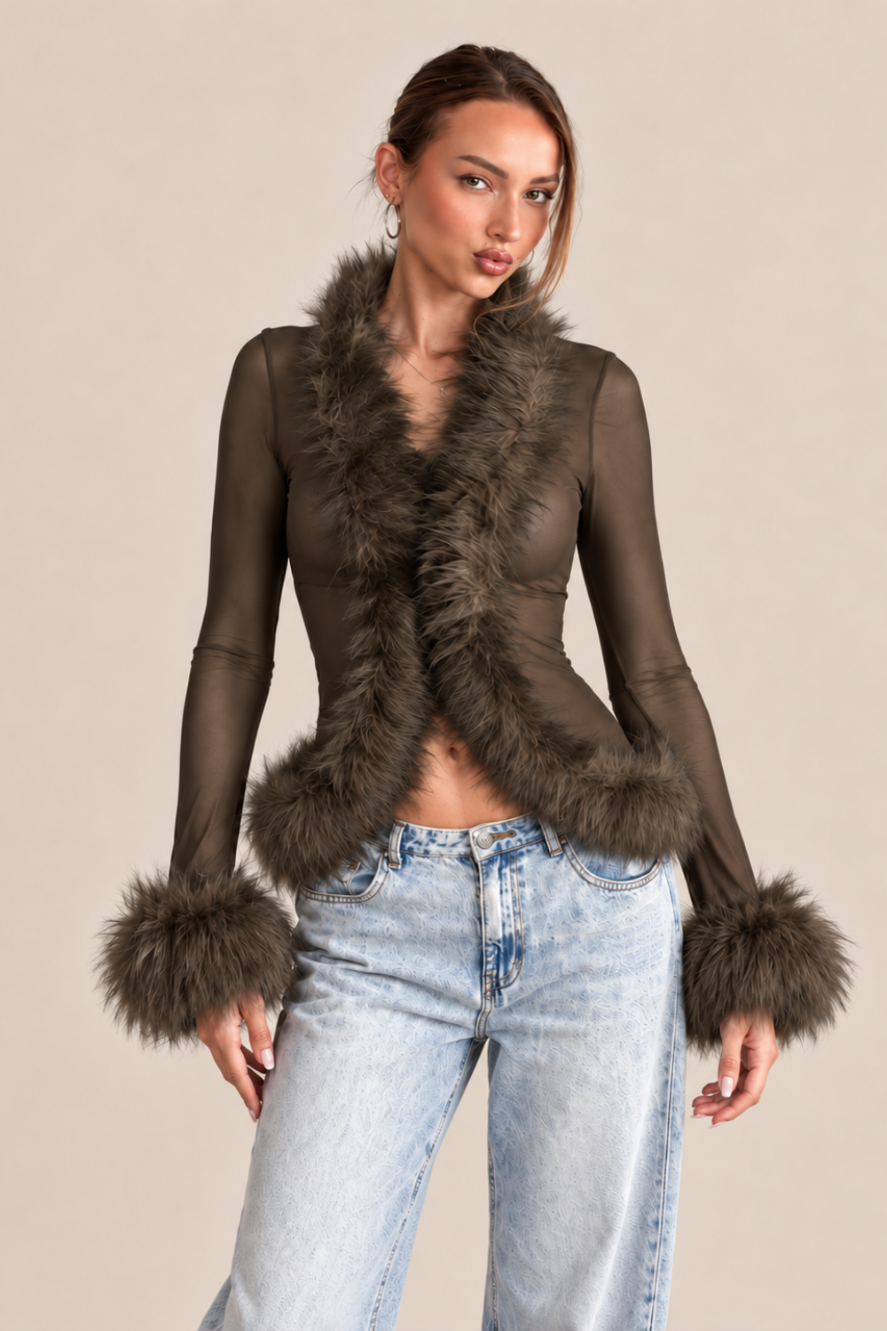 TRANSPARENTES TOP FERRYHILL FUR – Ansicht 2