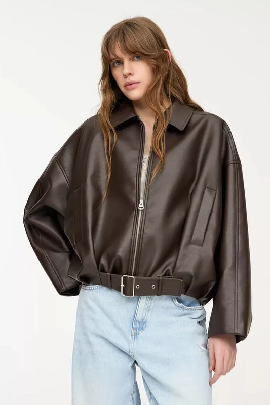 ELORA KUNSTLEDERJACKE – Ansicht 1